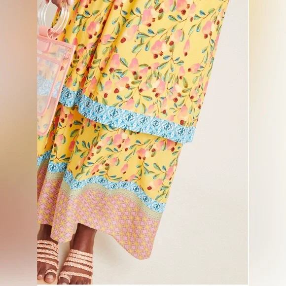 FARM Rio for Anthroplogie Anjou Maxi Dress, NWOT, Sz 6 - Picture 5 of 6